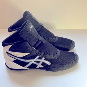 Asics Mens Matflex 6 1081A021 Black White Wrestling Shoes Size 10